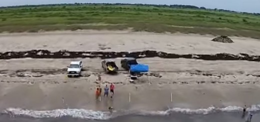 Beach Drone Fishing